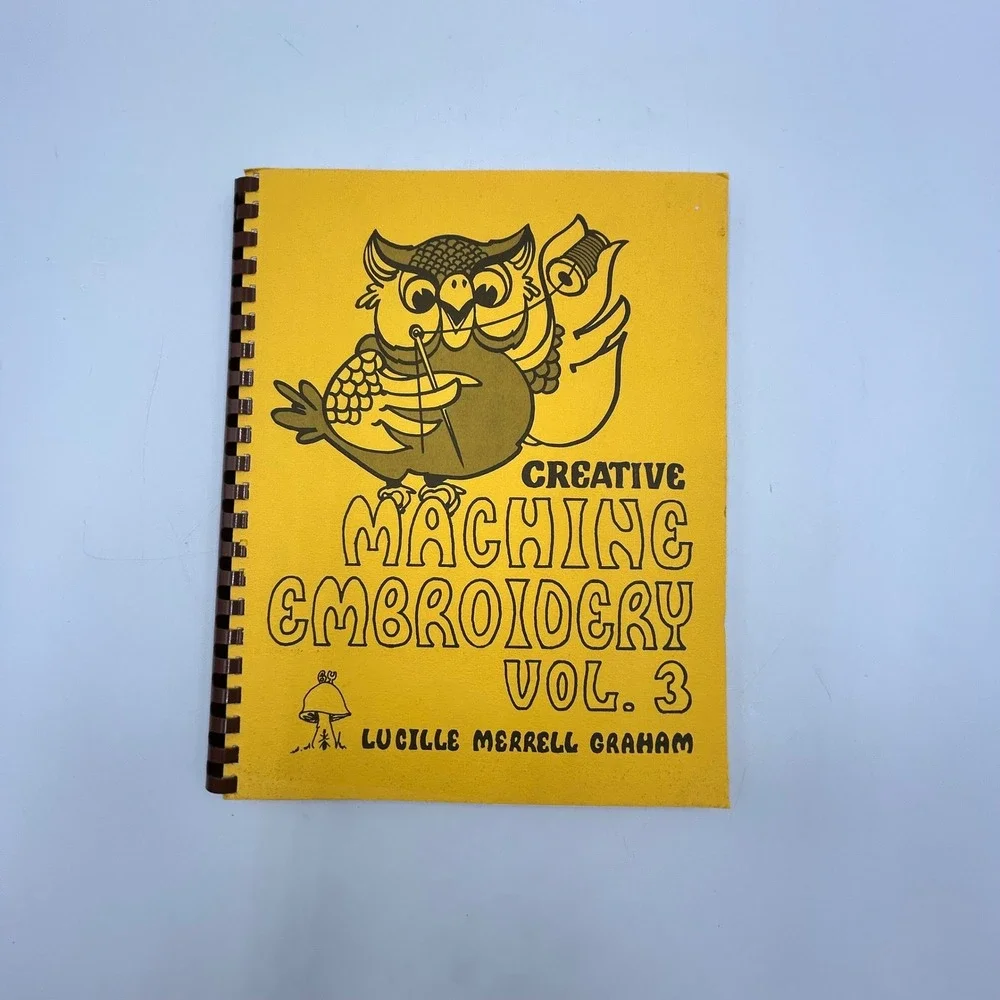 Lucille Merrell Graham Creative Machine Embroidery Books Vol 1-3 Transfer Sheets